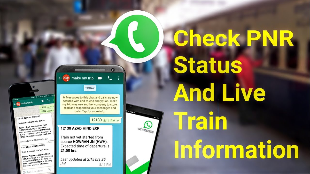 Check Live Train & PNR Status On WhatsApp