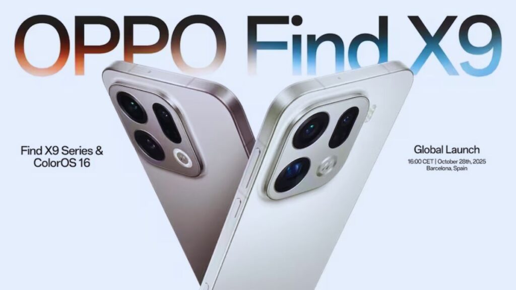 Oppo Find X9 Series, Oppo Find X9 Pro launch, Oppo Find X9 India launch, Oppo Find X9 specs, Oppo Find X9 Pro features, Oppo Find X9 live stream, Oppo ColorOS 16, Oppo Find X9 price, Oppo Find X9 camera, Oppo Find X9 Pro specifications