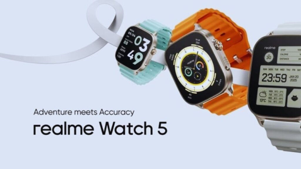 Realme Watch 5, Realme Watch 5 price in India, Realme smartwatch launch, Realme AIoT manufacturing India, Watch 5 features, Watch 5 GNSS tracking, budget smartwatch India, Realme new wearable, AMOLED smartwatch under 5000, Realme Optiemus partnership, Realme fitness watch, 108 sports modes smartwatch, India AIoT expansion, Realme Watch 5 battery life, Realme health tracking features