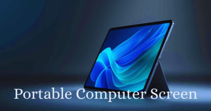 portable computer screen, portable monitor, USB-C portable display, wireless portable monitor, laptop second screen, mobile workstation, portable screen for students, travel-friendly monitor, touchscreen portable display, dual-screen setup on the go, lightweight external monitor